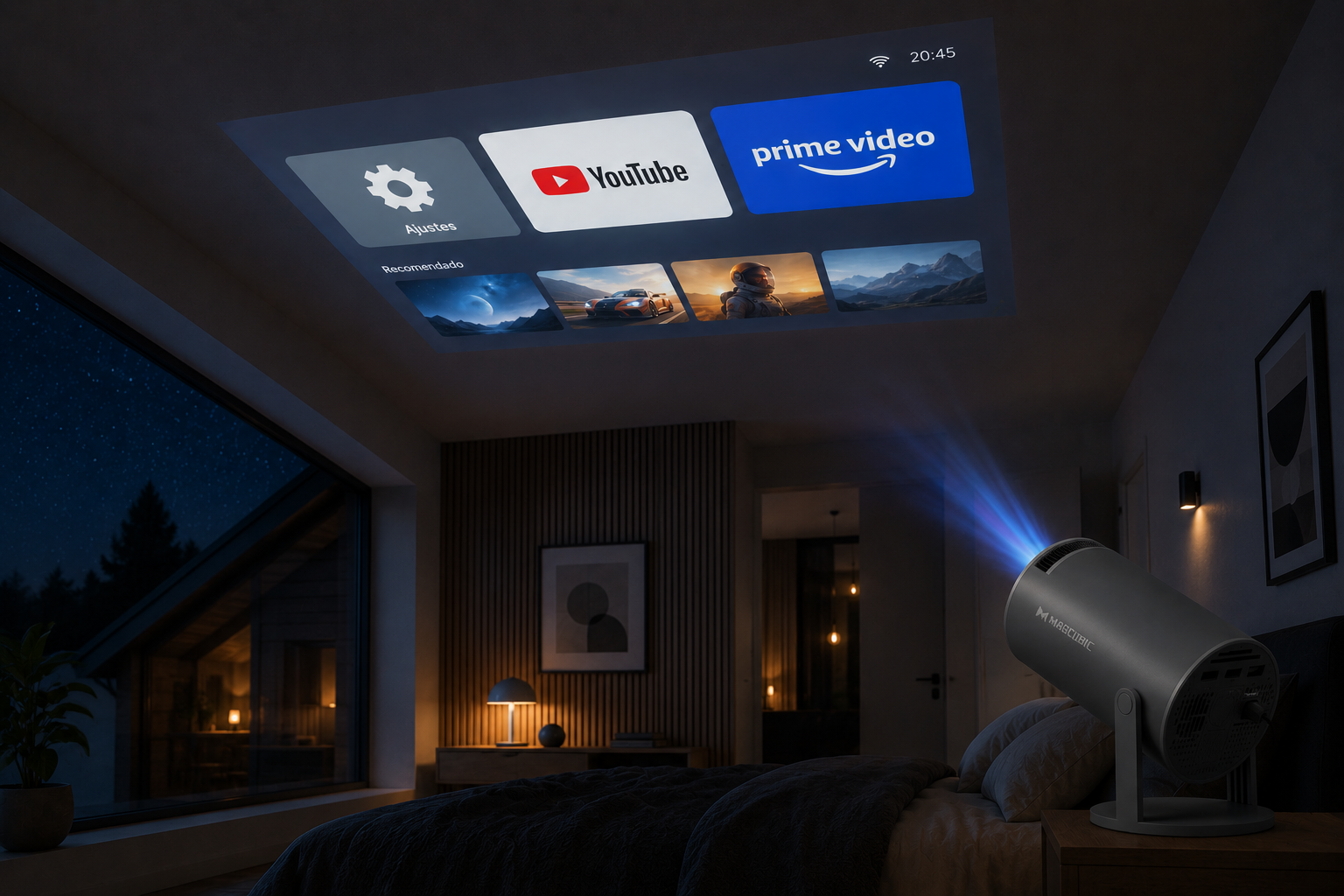 Proyector Portátil Magcubic HY300 Pro - Android, WiFi, 290 ANSI