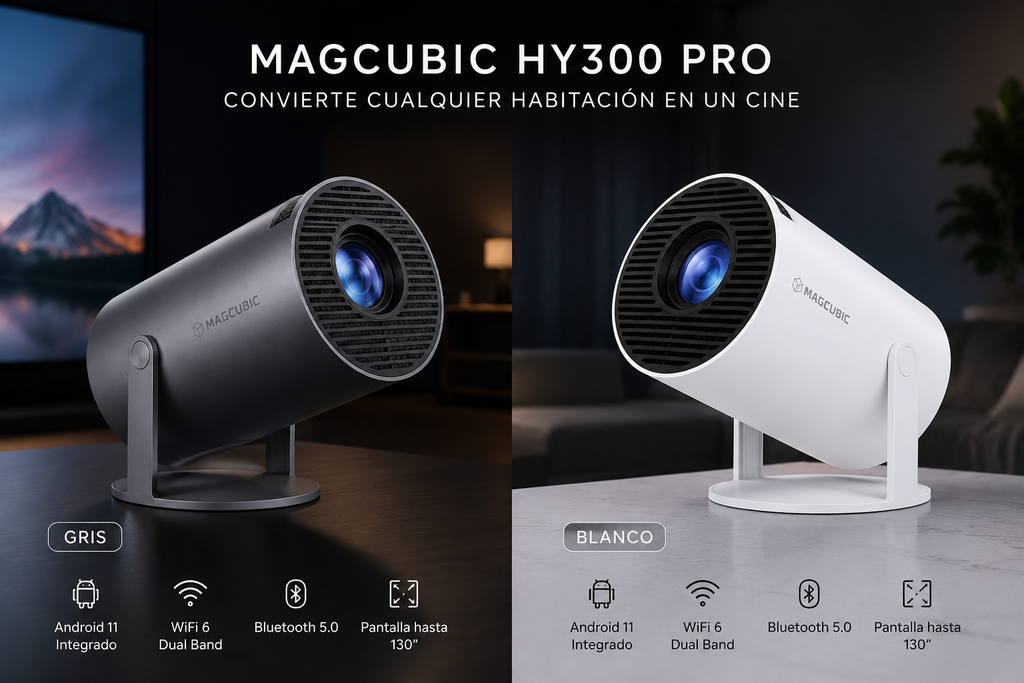 Proyector Portátil Magcubic HY300 Pro - Android, WiFi, 290 ANSI